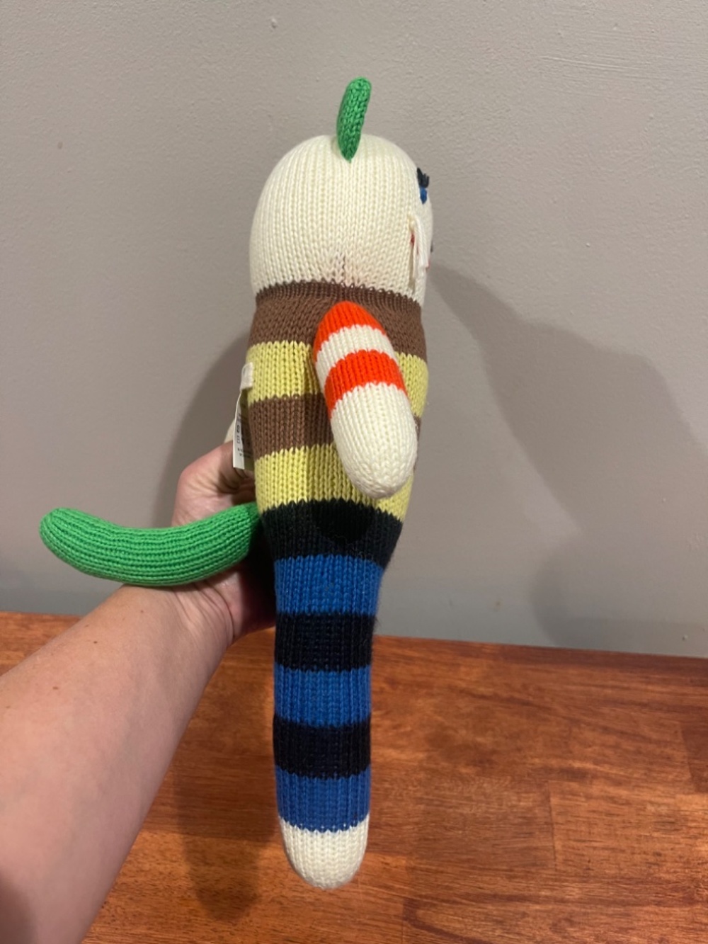 Blabla doll Mikado the cat stuffed animal plush multicolor stripes 13" - Picture 6 of 7